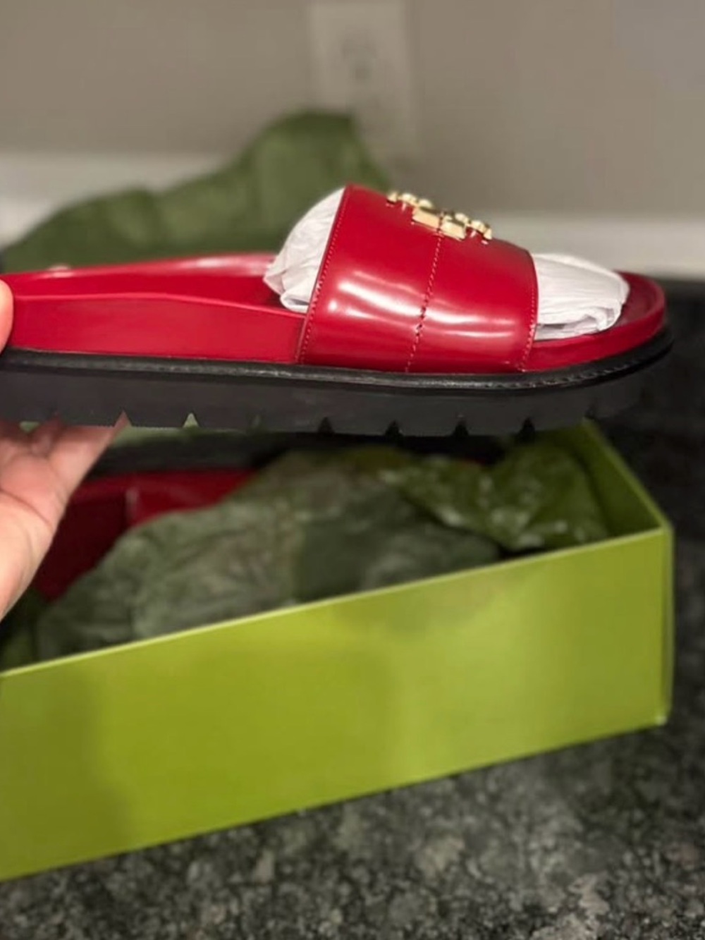 TORY BURCH- EVERLY ANATOMIC LUG SLIDES - Picture 6 of 9